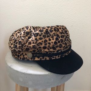 Leopard Print Baker’s Boy Hat